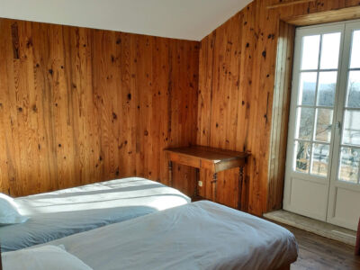 Aux ramieres grand gîte : chambre lits simples 2eme étage